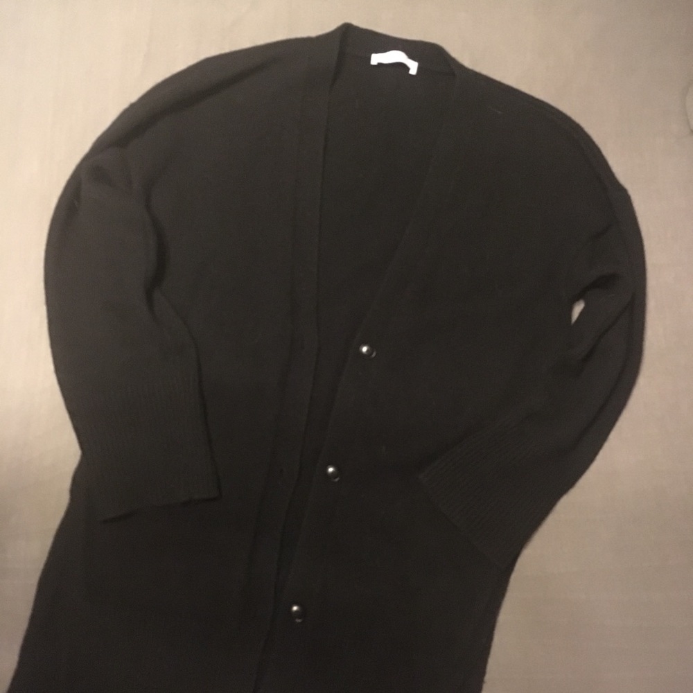 Everlane wool cashmere oversized long cardigan - Picture 2 of 5